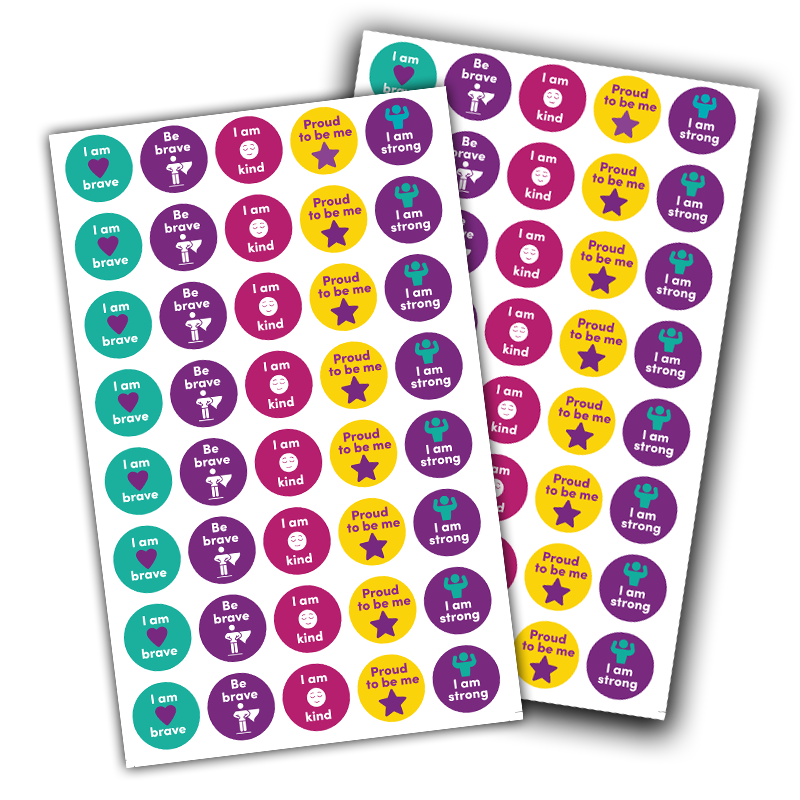 Affirmation Stickers - 2 sets of 40